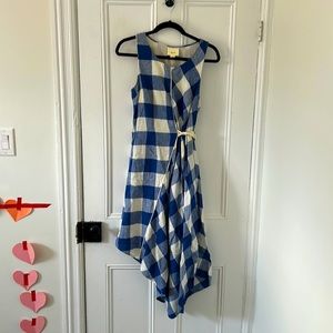 Maeve gingham cotton/linen blend summer dress. Size S. In great condition.